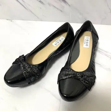 히미코 HIMIKO 블랙 검정 플랫슈즈 발레 슈즈 23cm