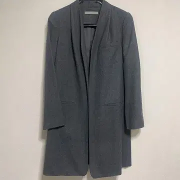 theory luxe 그레이 롱 자켓 코트