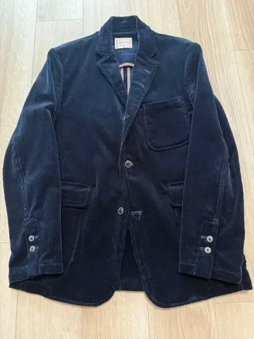 BONCOURA 굵은 폭 코듀로이 3B 테일러드 자켓