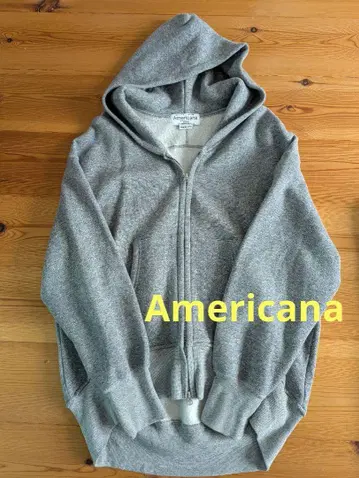 Americana 아메리카나 WIDE FULLZIP HOODIE 그레이