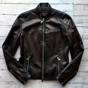 랄프 로렌 가죽 자켓 양가죽 0 사이즈 여성용 라이더