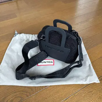 HUNTER 보아 숄더백 블랙