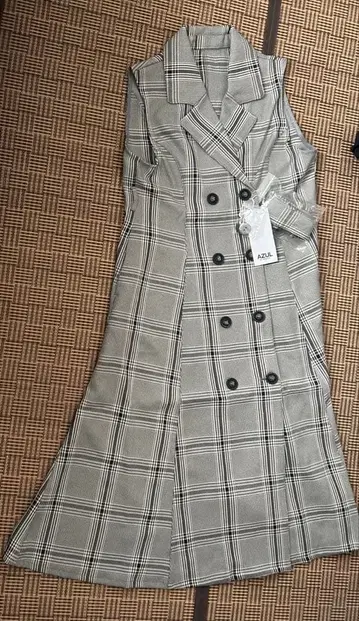 AZUL BY MOUSSY 체크 무늬 베스트 S 사이즈