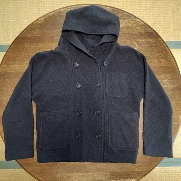 Hackney Union Workhouse 후드 부착 울 코트 36