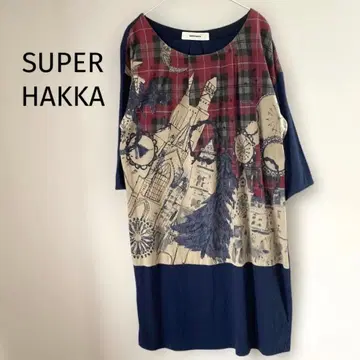 SUPER HAKKA 슈퍼 하카 7부 소매 원피스