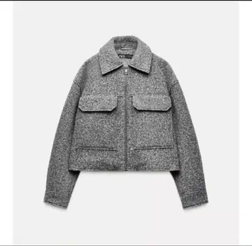ZARA 부클 숏 자켓