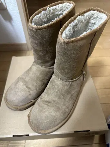 VANS 어그 부츠 베이지 26cm