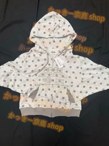 aeae 물방울 패턴 집업 후드티 라이트 그레이