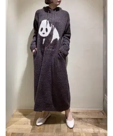 젤라또피케 팬더 후드 자카드 드레스