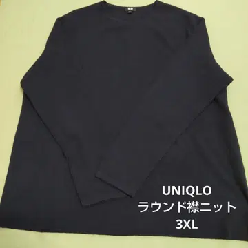 UNIQLO 쿨넥 니트 네이비 3XL 빅 사이즈