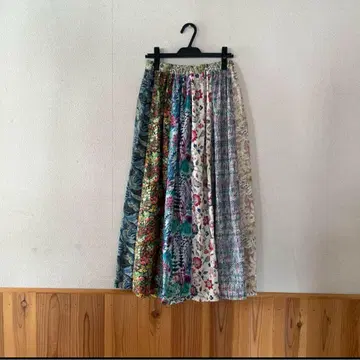 핸드메이드 리버티 패치워크 개더 스커트