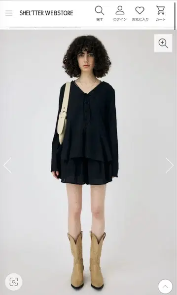moussy 슬리브 플레어 셔츠 & 스커트