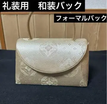 골드 일본 의류용 포멀 백 예복 전통 예복 기모노용