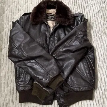 US COOPER 다크 브라운 가죽 자켓