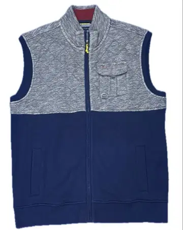 TOMMY HILFIGER 집업 베스트 네이비/그레이