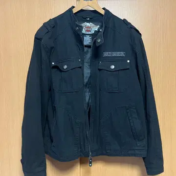 Harley-Davidson 블랙 밀리터리 자켓