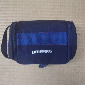 BRIEFING 라운드 파우치 네이비