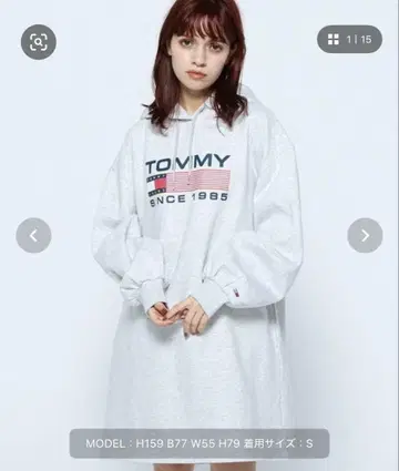 TOMMY JEANS 그레이 원피스 S