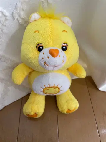 헤이세이 레트로 케어베어 옐로우 컬러 봉제 인형