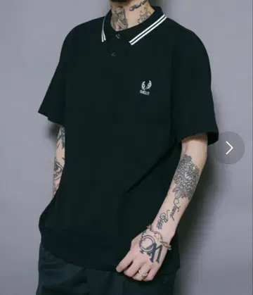 Subciety LINE POLO SHIRT 서브사이어티 미사용품 블랙