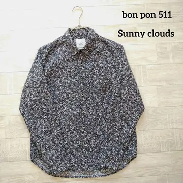 bonpon511 Sunny clouds 써니클라우드 꽃무늬 셔츠 S
