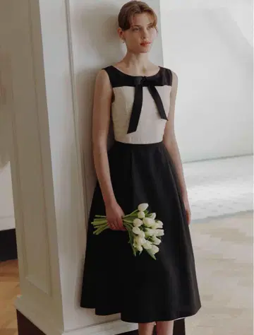 BAU SELENE Boat neck detail long dress