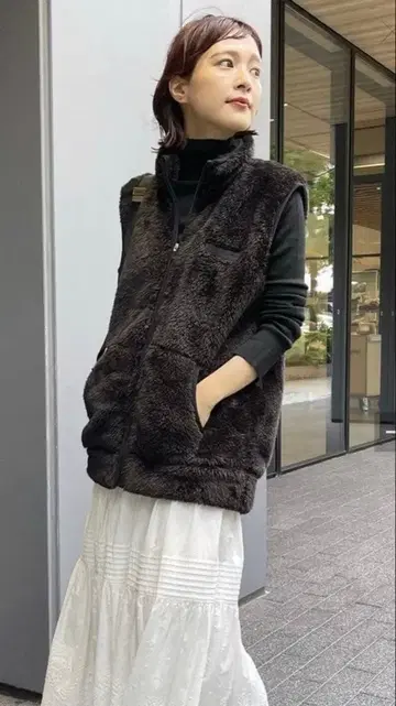 챔피온 Champion 퍼 베스트 XL 사이즈 블랙