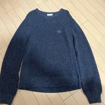 LACOSTE 네이비 크루넥 니트