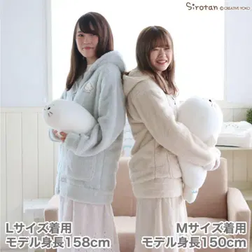 시로땅 보아 후드티 스카이블루