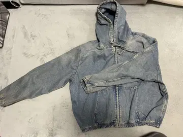 ZARA 후드 부착 데님 자켓 L 사이즈