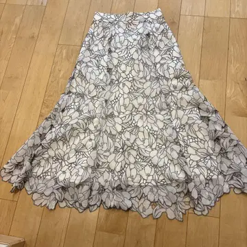 JUSGLITTY 레이스 롱 스커트