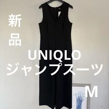 새상품 UNIQLO WOMEN 점프 수트 블랙 M 사이즈 슬림