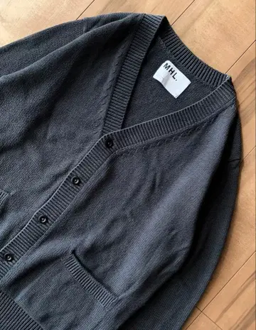 MHL 마가렛호웰 가디건 니트 차콜 L