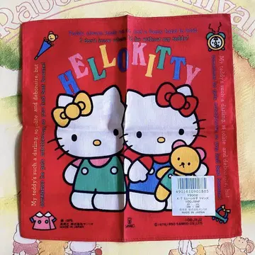 당시 제작 1990년산 헬로키티 손수건 쇼와 산리오