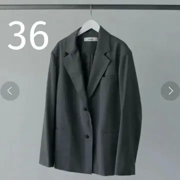 안누크 트윌 오버 자켓 그레이 36