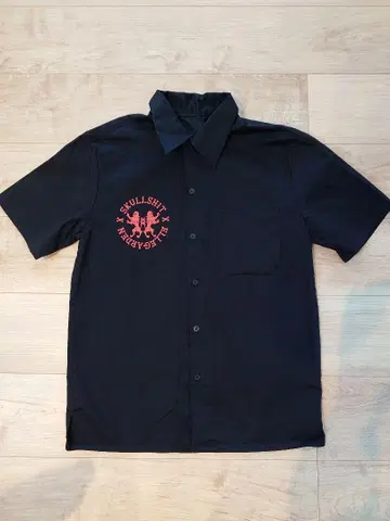 ELLEGARDEN SKULLSHIT 워크 셔츠 M 블랙