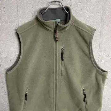 엘엘빈 플리스 베스트 피스타치오 컬러 구제 의류 L