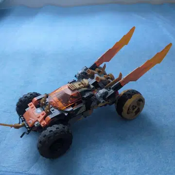 LEGO 배기 카 오렌지/블랙/금 완성품