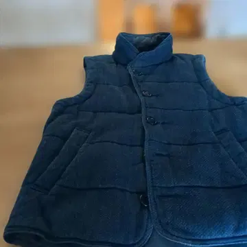 BLUE BLUE JAPAN 퀼팅 베스트 파랑