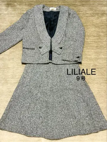 [ 새상품급 ] LILIALE 헤링본 스커트 셋업 9호