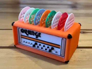 [ 미사용 새상품 ] [ 레어 ] ORANGE 앰프형 피크 홀더