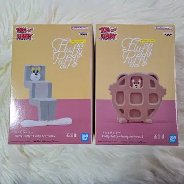 톰과 제리 Fluffy Puffy 2체 세트