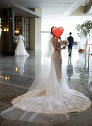웨딩 베일 롱 3미터