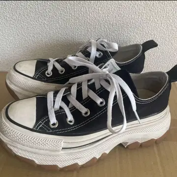 Converse 통굽 스니커즈 블랙 22.5 cm TREKWAVE