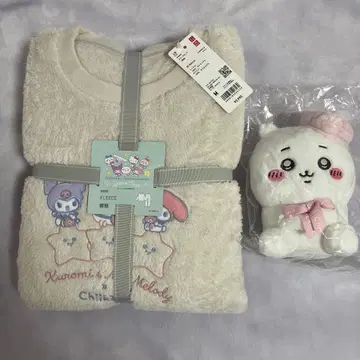 치이카와 유니클로 플리스 세트 도쿄 기념품 앉은 봉제 인형