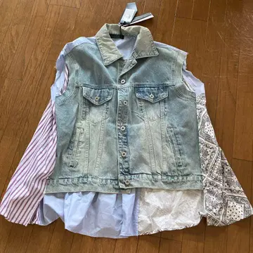 미카레미카레 셔츠 도킹 베스트 risley 아쓰리드 새상품