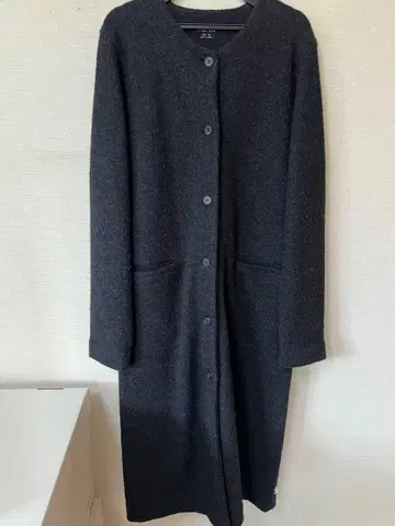 evam eva 프레스 울 롱 코트