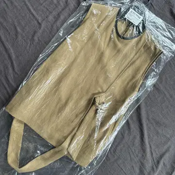 6 ROKU LEATHER PIPING NO SLEEVE 로쿠 셔츠