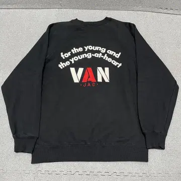 792 VAN JAC 백 로고 크루넥 블랙 LL