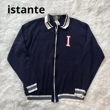 istante 이스타테 니트 가디건 코튼 100% 네이비